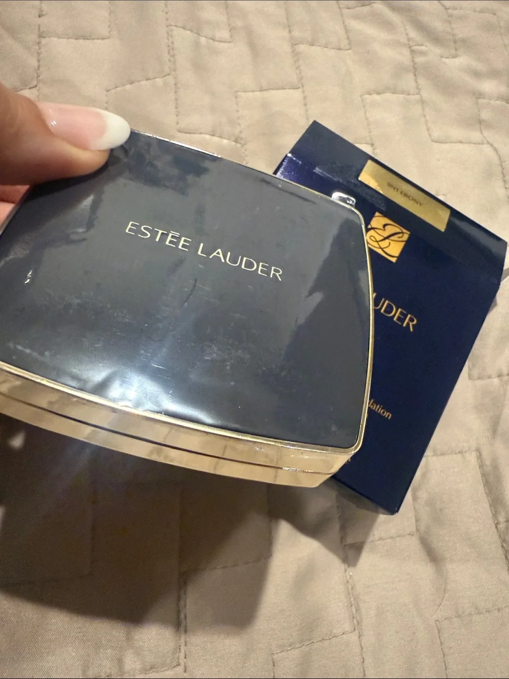 Estee Lauder Double Wear Matte Powder Foundation - Ebony